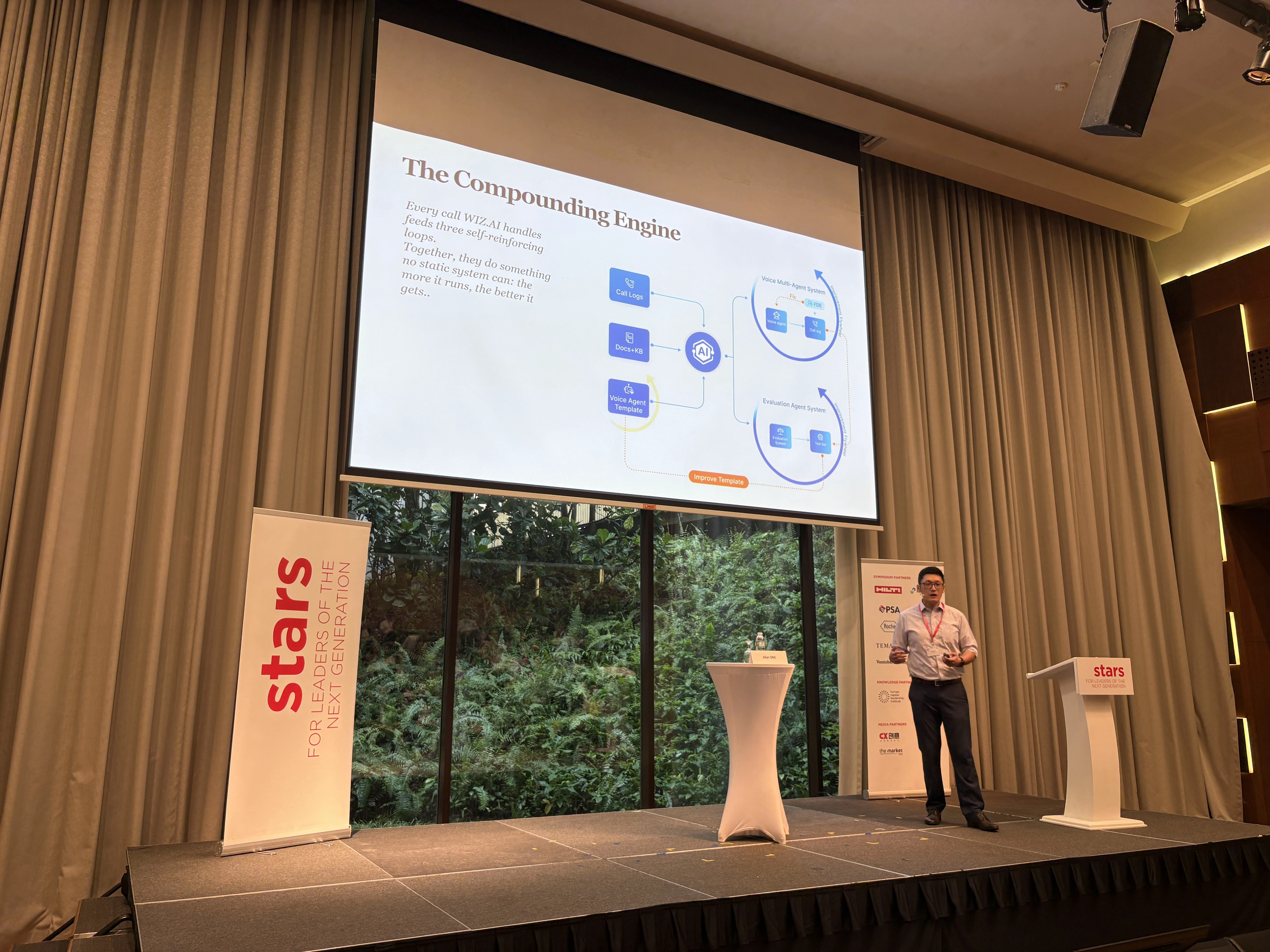 Allan Ong presenting The Compounding Engine at Stars Singapore Symposium 2026